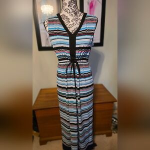 Jones Of New York Striped Multicolor Dress